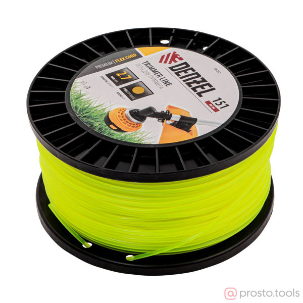 Изображение Леска для триммера 2,7мм 151м круглая FLEX CORD //DENZEL
