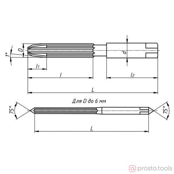 Изображение Развертка ручная 11,0 мм H7  ц/х //Beltools