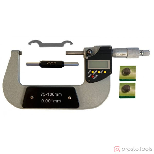 Изображение Микрометр цифровой МКЦ-100 ГОСТ 6507-90 (пр-во Guilin Measuring) //GRIFF