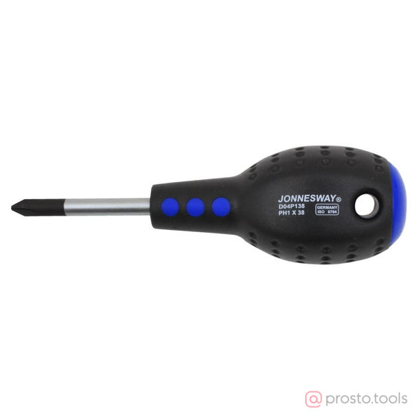 Изображение Отвертка крестовая 38мм PH1 FULL STAR D04P138 //JONNESWAY
