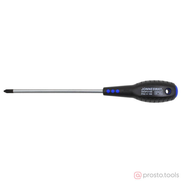 Изображение Отвертка крестовая 150мм PH2 FULL STAR D04P2150 //JONNESWAY
