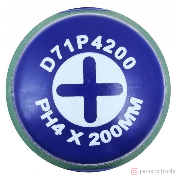Изображение Отвертка крестовая 200мм PH4 ANTI-SLIP GRIP D71P4200 //JONNESWAY