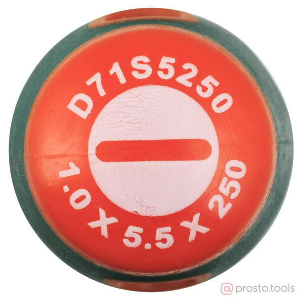 Изображение Отвертка шлицевая 250х5,5 ANTI-SLIP GRIP D71S5250 //JONNESWAY