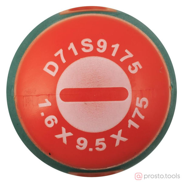 Изображение Отвертка шлицевая 175х9,5 ANTI-SLIP GRIP D71S9175 //JONNESWAY