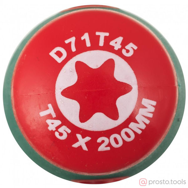 Изображение Отвертка Torx 200мм T45 ANTI-SLIP GRIP D71T45 //JONNESWAY