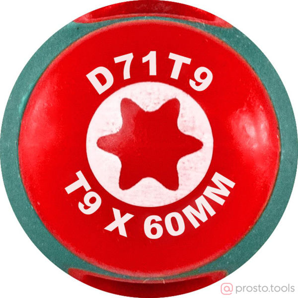 Изображение Отвертка Torx 60мм T9 ANTI-SLIP GRIP D71T9 //JONNESWAY
