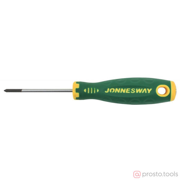 Изображение Отвертка крестовая 60мм PZ0 2-х комп. рукоятка POZIDRIV ANTI-SLIP GRIP D71Z060 //JONNESWAY
