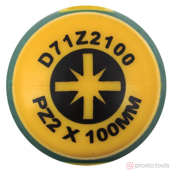 Изображение Отвертка крестовая 100мм PZ2 2-х комп. рукоятка POZIDRIV ANTI-SLIP GRIP D71Z2100 //JONNESWAY