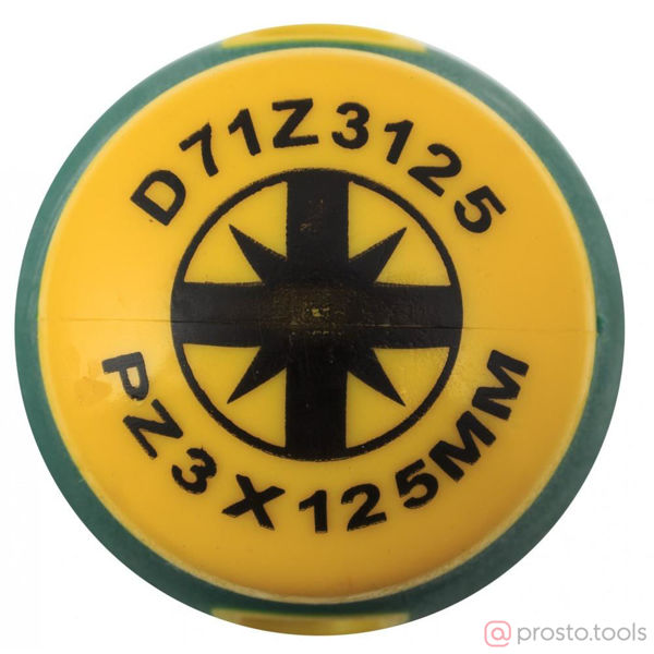 Изображение Отвертка крестовая 125мм PZ3 2-х комп. рукоятка POZIDRIV ANTI-SLIP GRIP D71Z3125 //JONNESWAY