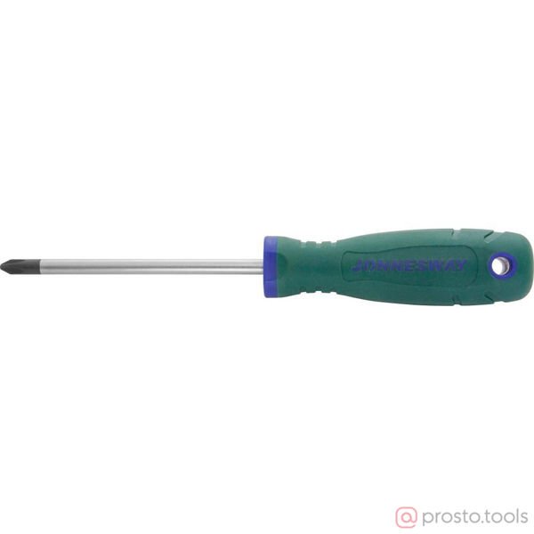 Изображение Отвертка крестовая 100мм PH2 2-х комп. рукоятка ANTI-SLIP GRIP D77P2100 //JONNESWAY