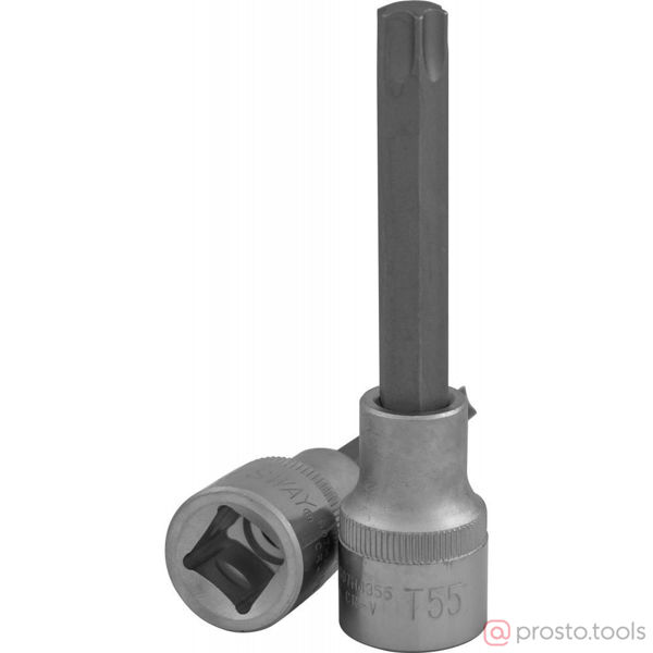 Изображение Головка торц. 1/2" T55 TORX L=100мм S07H4355 //JONNESWAY