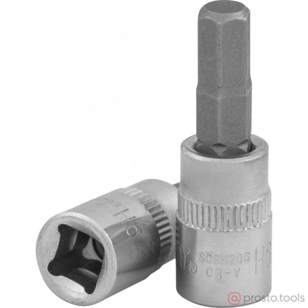 Изображение Головка торц. 1/4" H6 HEX L=37мм S09H206 //JONNESWAY