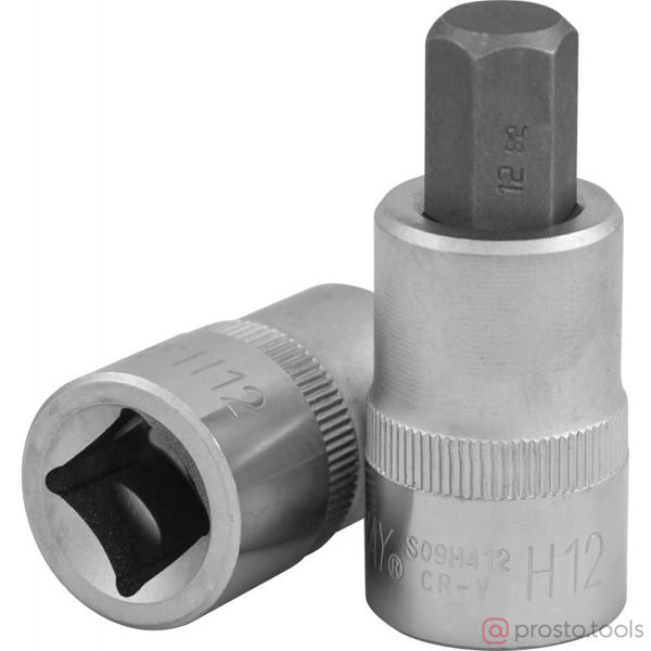 Изображение Головка торц. 1/2" H12 HEX L=55мм S09H412 //JONNESWAY