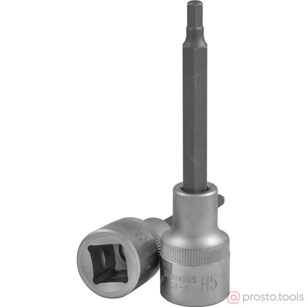 Изображение Головка торц. 1/2" H5 HEX L=100мм S09H4305 //JONNESWAY