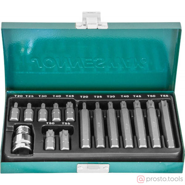Изображение Набор вставок (бит) 10 мм TORX 15 пр. S29H4215S //JONNESWAY