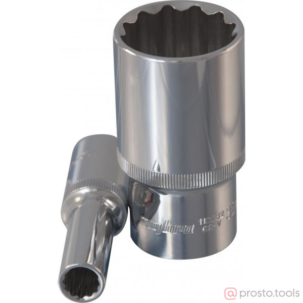Изображение Головка торц. 1/2" 22мм 12-гран. глубокая 112222 //OMBRA