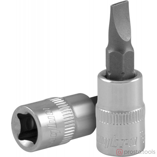 Изображение Головка торц. 1/4" SL4 Slotted L=37мм 114504 //OMBRA