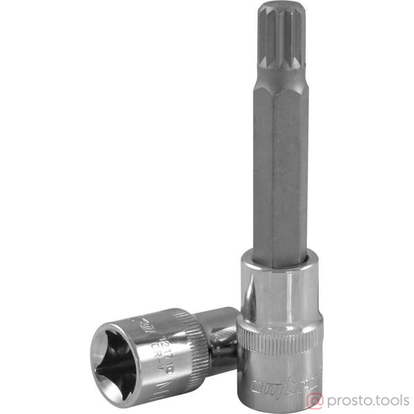 Изображение Головка торц. 1/2" M14 SPLINE L=100мм 121714 //OMBRA