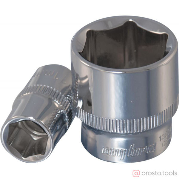 Изображение Головка торц. 3/8" 19мм 6-гран. 138019 //OMBRA
