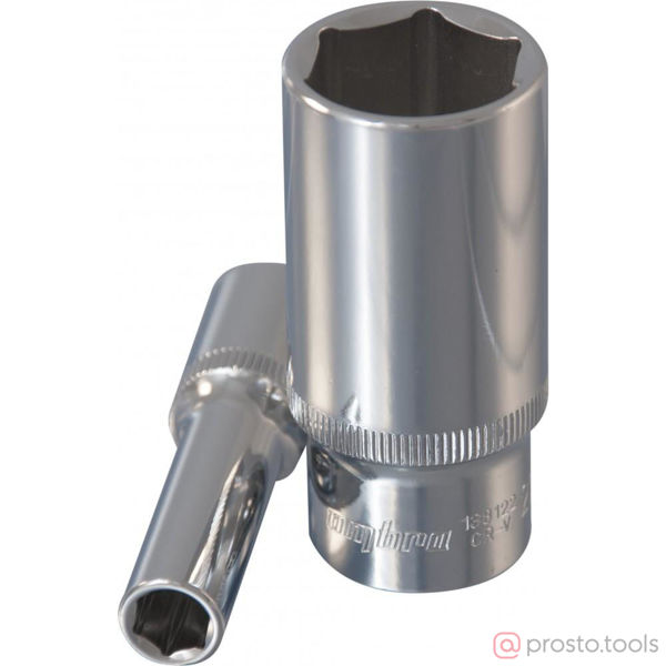 Изображение Головка торц. 3/8" 21мм 6-гран. глубокая 138121 //OMBRA