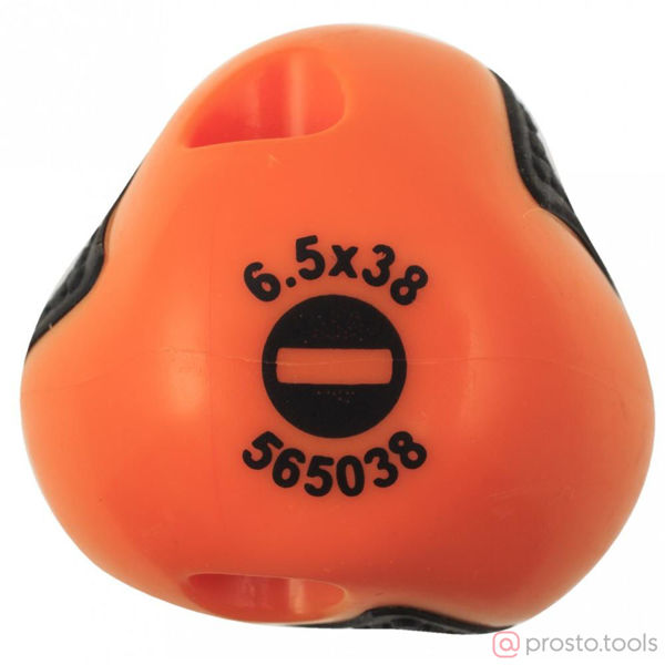 Изображение Отвертка шлицевая 38х6,5 2-х комп. рукоятка BASIC 565038 //OMBRA