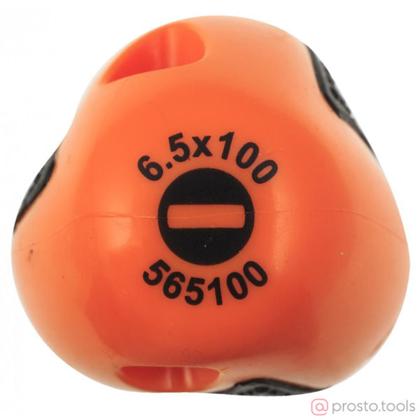 Изображение Отвертка шлицевая 100х6,5 2-х комп. рукоятка BASIC 565100 //OMBRA