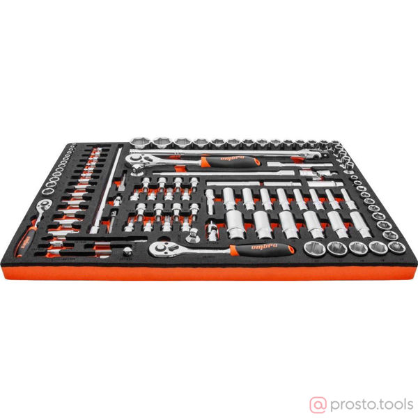 Изображение Набор инструмента 111 пр. ложемент 1/2", 3/8", 1/4" OMT111STE //OMBRA