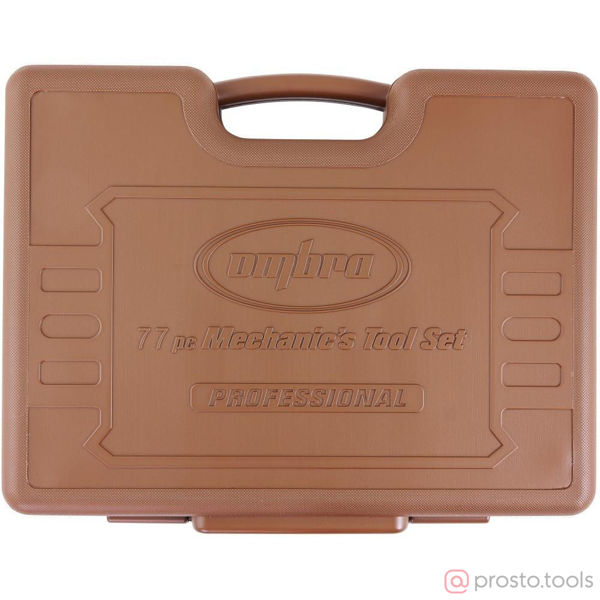 Изображение Набор инструмента 77 пр. пласт. кейс 1/4, 1/2" OMT77S //OMBRA