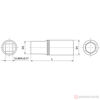 Изображение Головка торц. 1/2" 22мм 6-гран. глубокая FS11222 //THORVIK