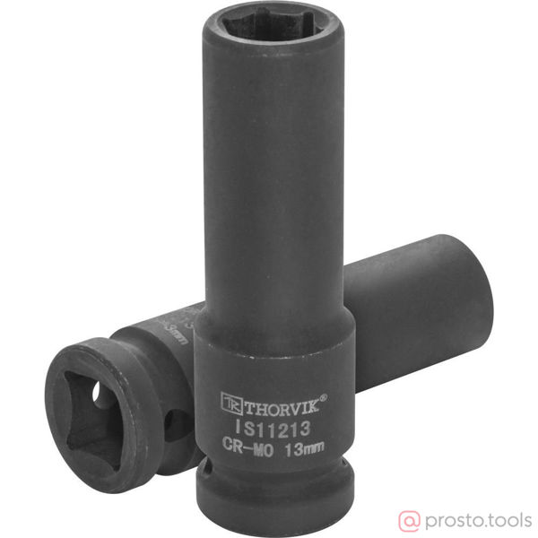 Изображение Головка ударная 1/2" 13мм 6-гран. глубокая IS11213 //THORVIK