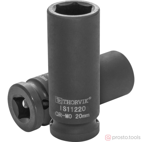 Изображение Головка ударная 1/2" 20мм 6-гран. глубокая IS11220 //THORVIK