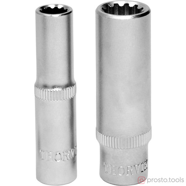 Изображение Головка торц. 1/4" 12мм MultiProf глубокая MP11412 //THORVIK