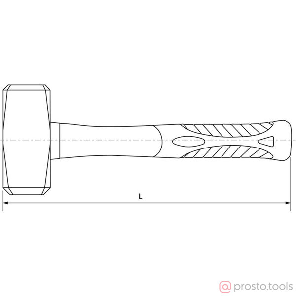 Изображение Кувалда 1,25 кг фиберглассовая рукоятка PSH125 //THORVIK