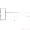 Изображение Кувалда 5,0 кг деревянная рукоятка SLSHW5 //THORVIK