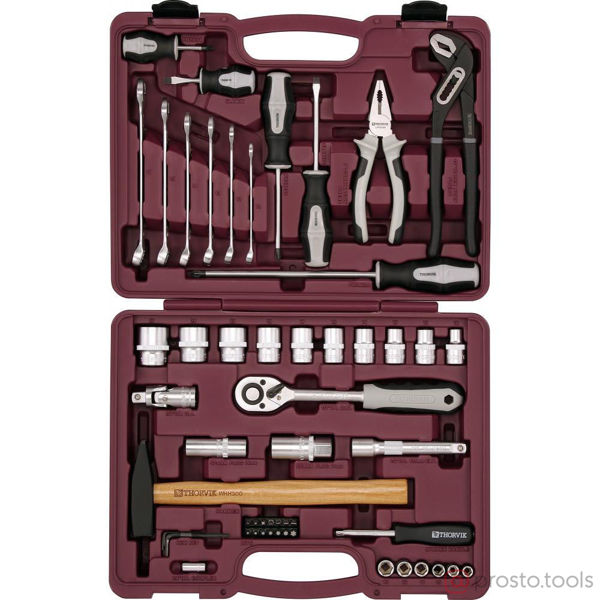 Изображение Набор инструмента 56 пр. пласт. кейс 1/4", 1/2" UTS0056 //THORVIK