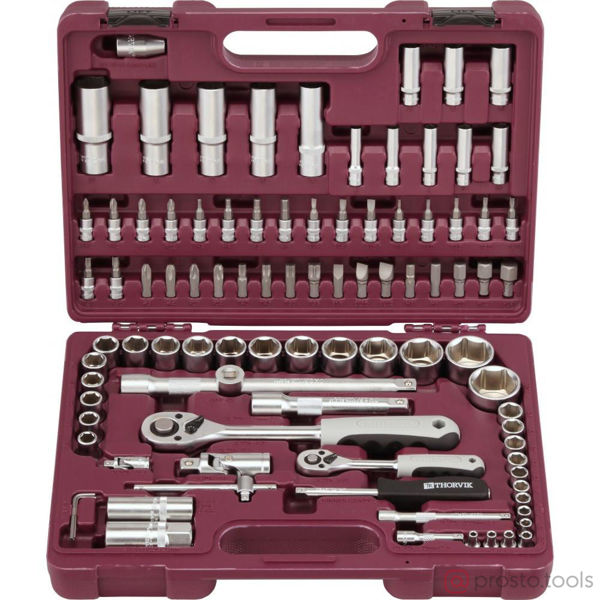Изображение Набор инструмента 94 пр. пласт. кейс 1/4", 1/2" UTS0094 //THORVIK