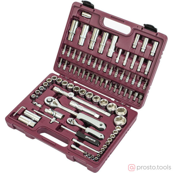Изображение Набор инструмента 94 пр. пласт. кейс 1/4", 1/2" UTS0094 //THORVIK