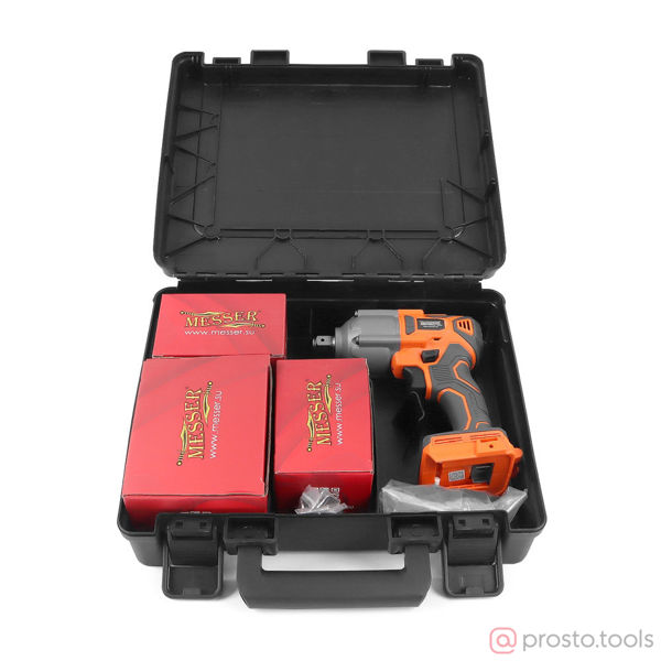 Изображение Гайковерт акк. ударный 1/2" 750Нм DCW9 20В 2*6Ач Li-Ion //MESSER