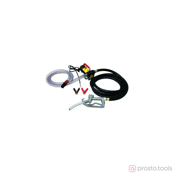 Изображение Насос электрический лопастной переносной 12V для ДТ, комплект, 45 л/мин //UNILUBE