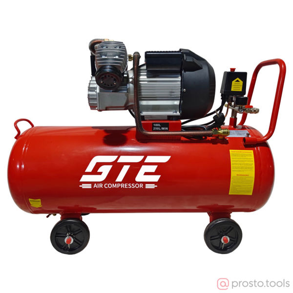Изображение Компрессор 250 л/мин, 100 л, 2200 Вт //GTE