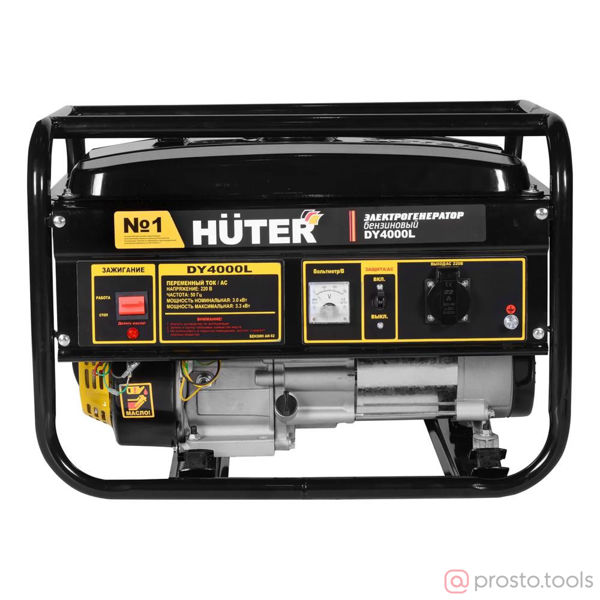 Изображение Генератор бенз. 3,0кВт DY4000L HUTER