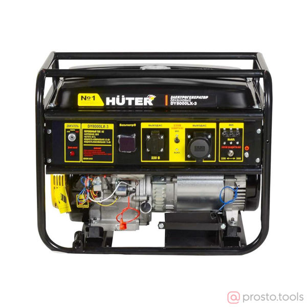 Изображение Генератор бенз. 6,5/7кВт DY8000LX-3 HUTER