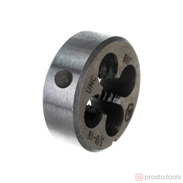 Изображение Плашка дюймовая UNC 3/8" 16 ниток/дюйм (9ХС) ТехноСталь