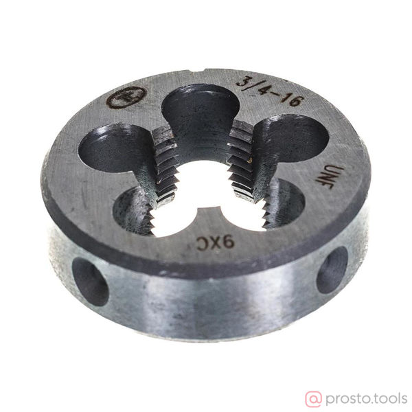 Изображение Плашка дюймовая UNF 3/4" 16 ниток/дюйм (9ХС) 60° ТехноСталь