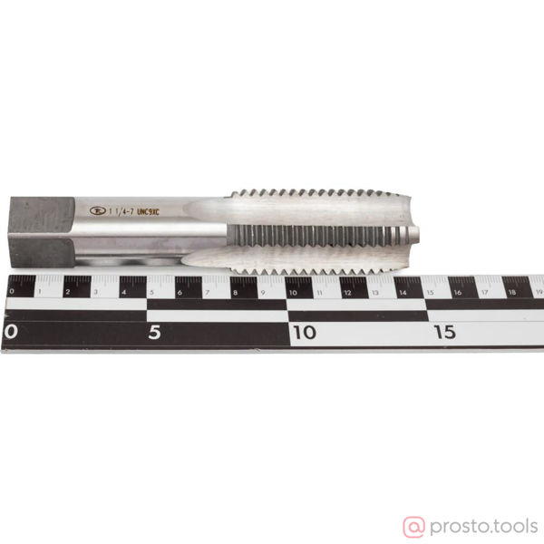 Изображение Метчик дюймовый 1 1/4"-7 UNC 9ХС "ТехноСталь"