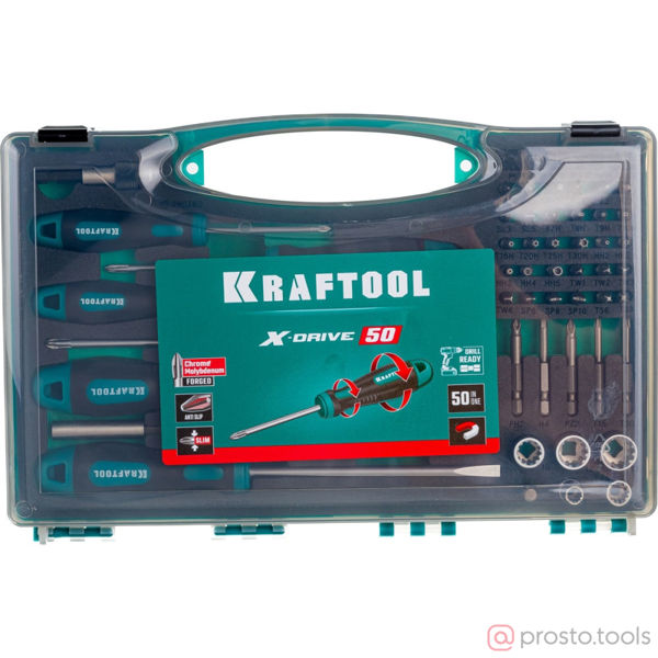 Изображение Набор отверток и насадок X-Drive-50 50 шт //KRAFTOOL