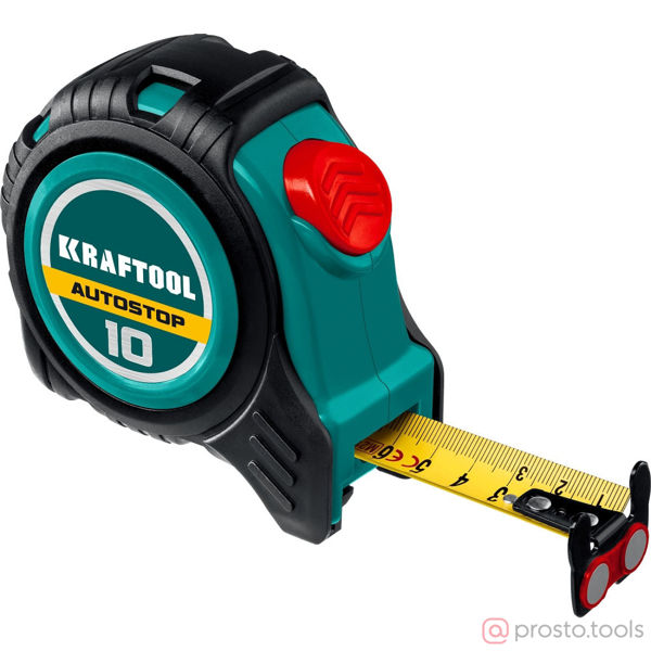 Изображение Рулетка 10м*25мм с автостопом AutoStop //KRAFTOOL
