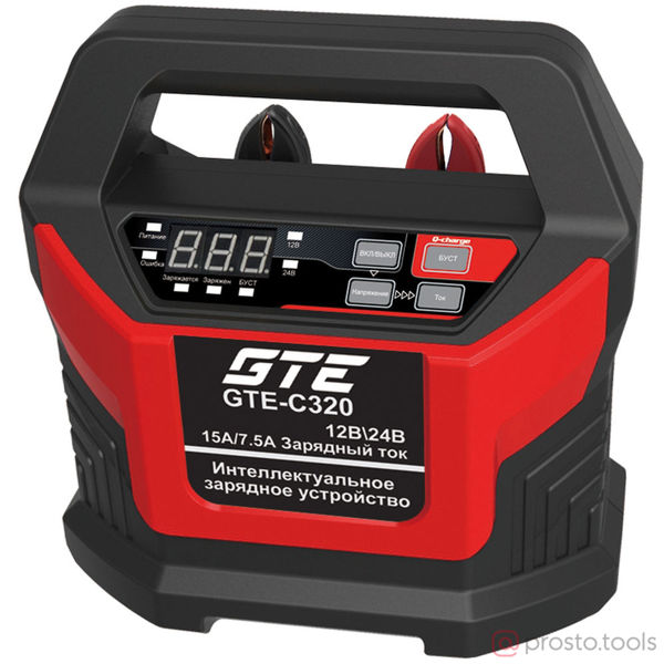 Изображение Устройство зарядное 12V макс ток 15А интеллектуальное //GTE