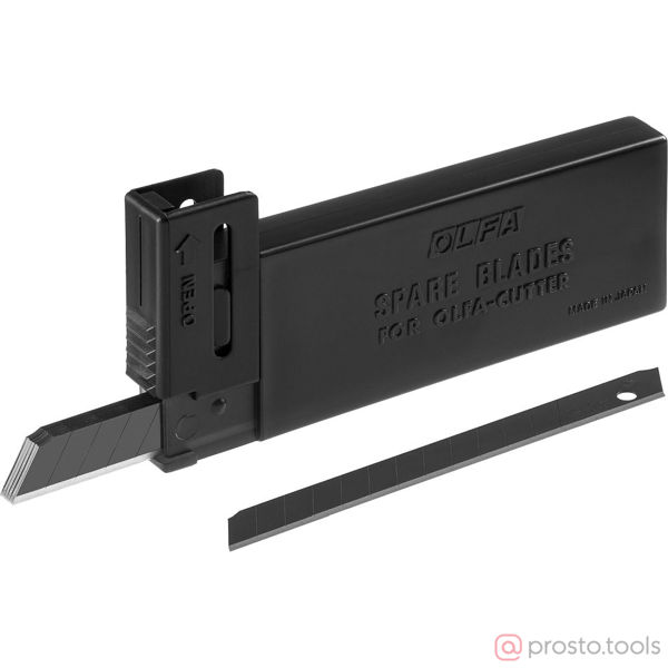 Изображение Лезвие сменное сегм. 9 мм BLACK MAX, 9х80х0,38мм, 13 сегментов, 10шт